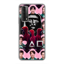 Чохол Гра в кальмара для Huawei P Smart 2021 – Персонажі гри кальмара