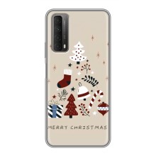 Рождественские Чехлы для Huawei P Smart 2021 (VPrint) (Merry Christmas)