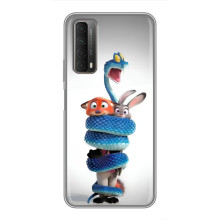 Силіконовий чохол з принтом Зоотрополіс для Huawei P Smart 2021 – Змія Зоо
