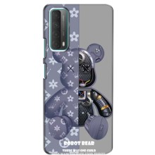 Силиконовый чехол для Huawei P Smart 2021 – Медведь Louis Vuitton