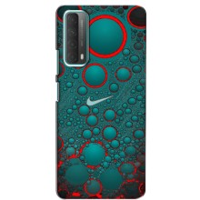 Силиконовый Чехол на Huawei P Smart 2021 с картинкой Nike – Найк зеленый