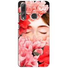 Чехлы (ART) Цветы на Huawei P Smart Plus 2019 (VPrint) (Глаза в цветах)