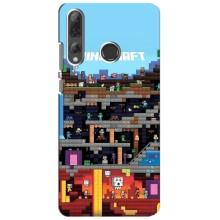 Чехол Майнкрафт на Huawei P Smart Plus 2019 (AlphaPrint) Minecraft (фон Minecraft)