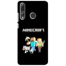 Чехол Майнкрафт на Huawei P Smart Plus 2019 (AlphaPrint) Minecraft (герои Minecraft)