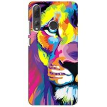 Чехол со Львом для Huawei P Smart Plus 2019 (VPrint) (Яркий Лев)
