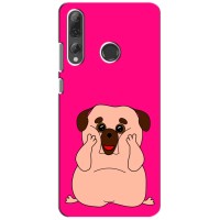 Чехол (ТПУ) Милые собачки для Huawei P Smart Plus 2019 (Веселый Мопсик)