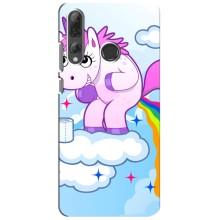 Чехол Unicorn на Huawei P Smart Plus 2019 (Радуга единорожка)