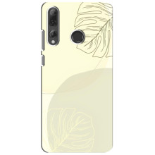 Чехол цветочный дизайн для Huawei P Smart Plus 2019 – Зелёный фон