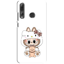 Чехол с принтом Лабубу для Huawei P Smart Plus 2019 – Белый Лабубу