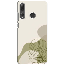 Силконовий чохол з принтом в квітах на Huawei P Smart Plus 2019 – Монстера зелена