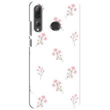 Чохол з розовим принтом для Huawei P Smart Plus 2019 (Рожеві квіти)