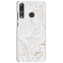 Мраморный чехол на Huawei P Smart Plus 2019 (VPrint) (Белый мрамор)