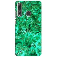 Мраморный чехол на Huawei P Smart Plus 2019 (VPrint) (Салатный Мрамор)