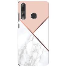 Мраморный чехол на Huawei P Smart Plus 2019 (VPrint) (Тройной мрамор)
