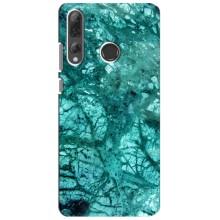 Мраморный чехол на Huawei P Smart Plus 2019 (VPrint) (Зеленый мрамор)