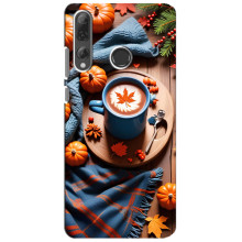Чохол з унікальним дизайном 'Осінь з кавою' для Huawei P Smart Plus 2019 – Кава і гарбузики