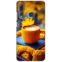 Чохол з унікальним дизайном 'Осінь з кавою' для Huawei P Smart Plus 2019 – Кава з жовтим