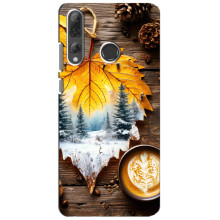 Чохол з унікальним дизайном 'Осінь з кавою' для Huawei P Smart Plus 2019 – Осінньо-зимове кава