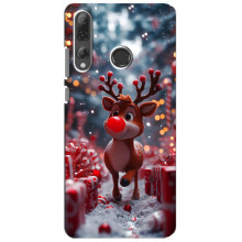 Яскравий чохол для Huawei P Smart Plus 2019 з Зимові Оленята – Олень серед подарунків