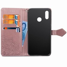 Шкіряний чохол (книжка) Art Case з візитницею для Huawei P Smart+ (nova 3i) – Рожевий