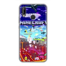 Чехол майнкрафт для Huawei P Smart Plus , Nova 3i, INE-LX1 (MINECRAFT)