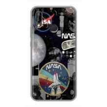 Силиконовый бампер с принтом "Наса" на Huawei P Smart Plus , Nova 3i, INE-LX1 (Art nasa)