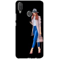 Чехол с картинкой Модные Девчонки Huawei P Smart Plus , Nova 3i, INE-LX1 – Девушка со смартфоном