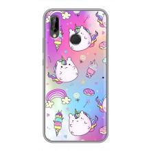 Чехол Unicorn на Huawei P Smart Plus , Nova 3i, INE-LX1 (Радуга и Единорог)