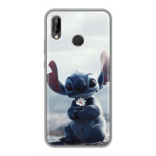 Чехол с рисунком Стич для Huawei P Smart Plus , Nova 3i, INE-LX1 – Стич с цветочком