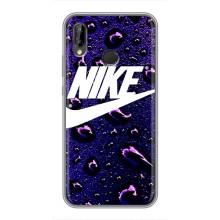 Чехол с логотипом Найк на Huawei P Smart Plus , Nova 3i, INE-LX1 (Найк на фиолетовом)