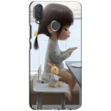 Дівчачий Чохол для Huawei P Smart Plus , Nova 3i, INE-LX1 (ДІвчина з іграшкою)
