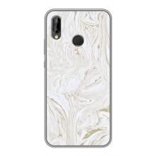 Мраморный чехол на Huawei P Smart Plus , Nova 3i, INE-LX1 (VPrint) (Белый мрамор)