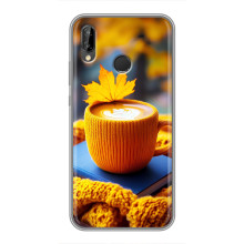 Чехол с уникальным дизайном «Осень с кофе» для Huawei P Smart Plus , Nova 3i, INE-LX1 – Кофе с жёлтым