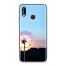 Силиконовый Чехол с одуванчиками на Huawei P Smart Plus , Nova 3i, INE-LX1 (Закат с одуванчиком)