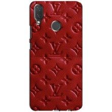 Текстурный Чехол Louis Vuitton для Хуавей П Смарт Плюс (Красный ЛВ)
