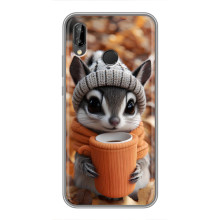 Печатный чехол «Зверята с кофе» для Huawei P Smart Plus , Nova 3i, INE-LX1