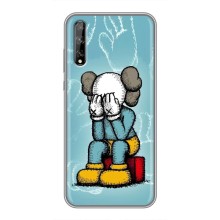 Чехлы для Huawei P Smart Pro - Bearbrick Louis Vuitton (PREMIUMPrint) (Плач Bearbrick)