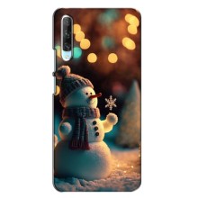 Чехлы на Новый Год Huawei P Smart Pro – Снеговик праздничный