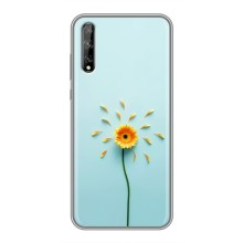 Чехлы с Цветами для Huawei P Smart Pro (VPrint) (Желтый цветок)