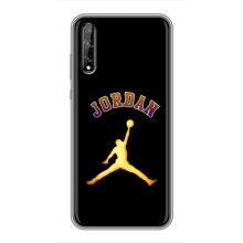 Чехлы для Huawei P Smart Pro - с картинкой JORDAN (AlphaPrint) (Jordan Gold)