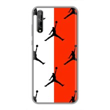 Чехлы для Huawei P Smart Pro - с картинкой JORDAN (AlphaPrint) (Лого Джордан)