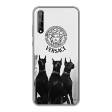 Чехлы VERSACE для Хуавей Пи Смарт Про (PREMIUMPrint) (Доберман Версаче)