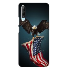 Чехол Флаг USA для Huawei P Smart Pro – Орел и флаг