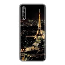 Чехол Эйфелева Башня для Huawei P Smart Pro - (AlphaPrint) (Ночной Париж)