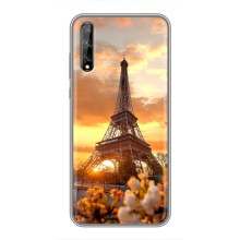 Чехол Эйфелева Башня для Huawei P Smart Pro - (AlphaPrint) (Солнечная башня)