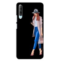 Чехол с картинкой Модные Девчонки Huawei P Smart Pro – Девушка со смартфоном