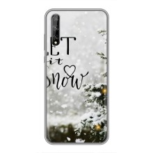 Новорічні, Святкові Чохли для Huawei P Smart Pro - 2024 год – Let it snow