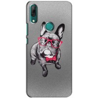 Чехол (ТПУ) Милые собачки для Huawei P Smart Z/ Y9 Prime 2019 (Бульдог в очках)
