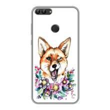 Чохли з картинкою Лисичка для Huawei P Smart, Enjoy 7s, FIG-LA1 (VPrint) (Весела лисичка)