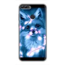 Чохли з картинкою Лисичка для Huawei P Smart, Enjoy 7s, FIG-LA1 (VPrint) (Яскрава лисичка)